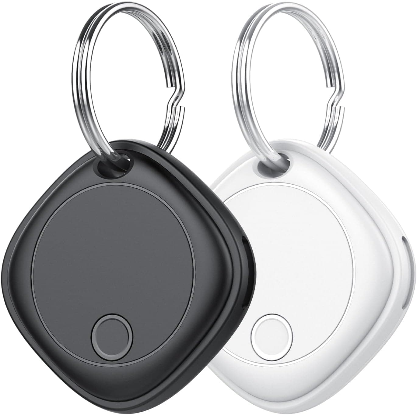 Smart Air Tag 2 pcs, Bluetooth Find Items Compatível com Apple Find My (somente iOS), suporte a bateria, IP67 à prova d'água, adequado para bagagem, bolsas, carteiras, mochilas, chaves Tag Tracking