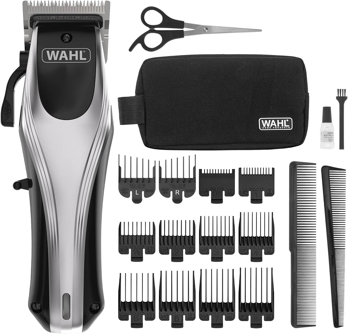 Wahl Rapid Clip, corta-pelos para homem, recarregável, máquina de cortar pelos de iões de lítio, máquina de cortar pelos para homem, qualidade profissional, máquina de cortar pelos sem fios, máquina