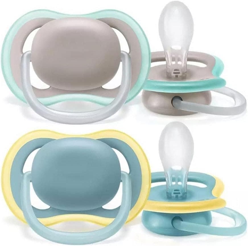 Philips Avent SCF349/01, 2 Chupetes ultra ar, sem BPA, 18 meses e +, mamilo extra firme