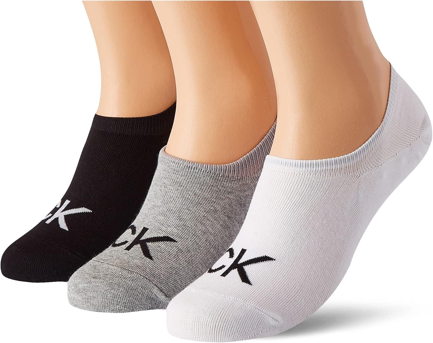 Calvin Klein Footie | Pack de 3 meias invisíveis para homem