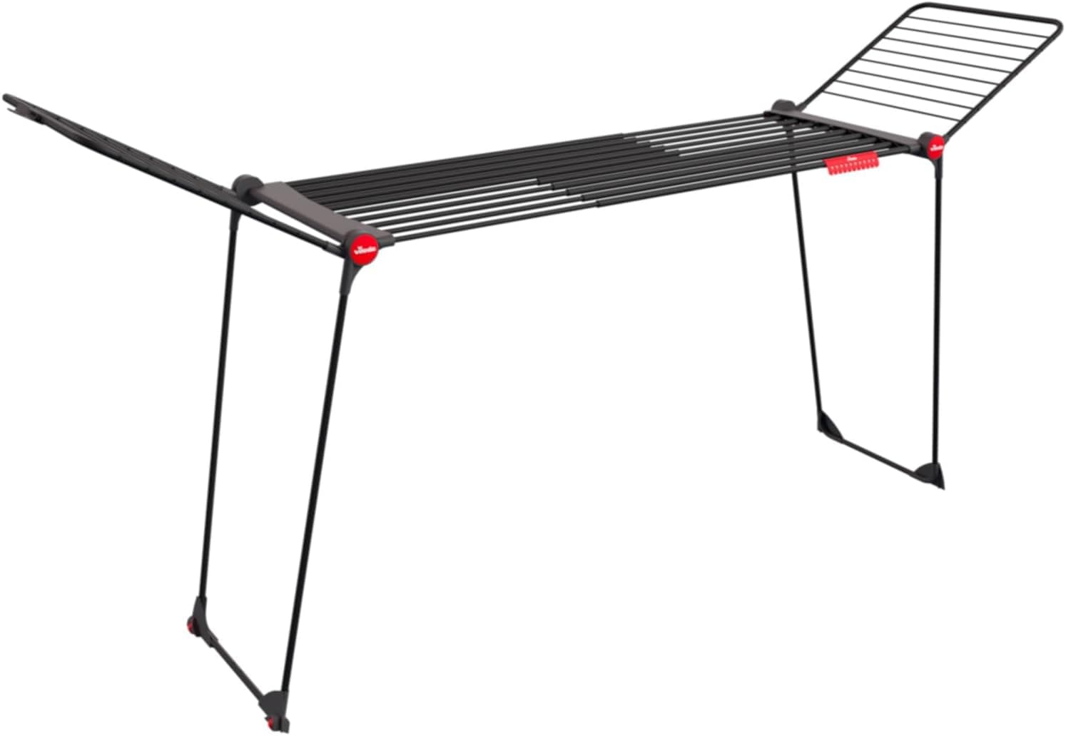 Vileda Infinity Flex Ultimate Estendal telescópico extensível, grande capacidade de roupa, estrutura extra estável, menos marcas com tubos XXL, asas altas