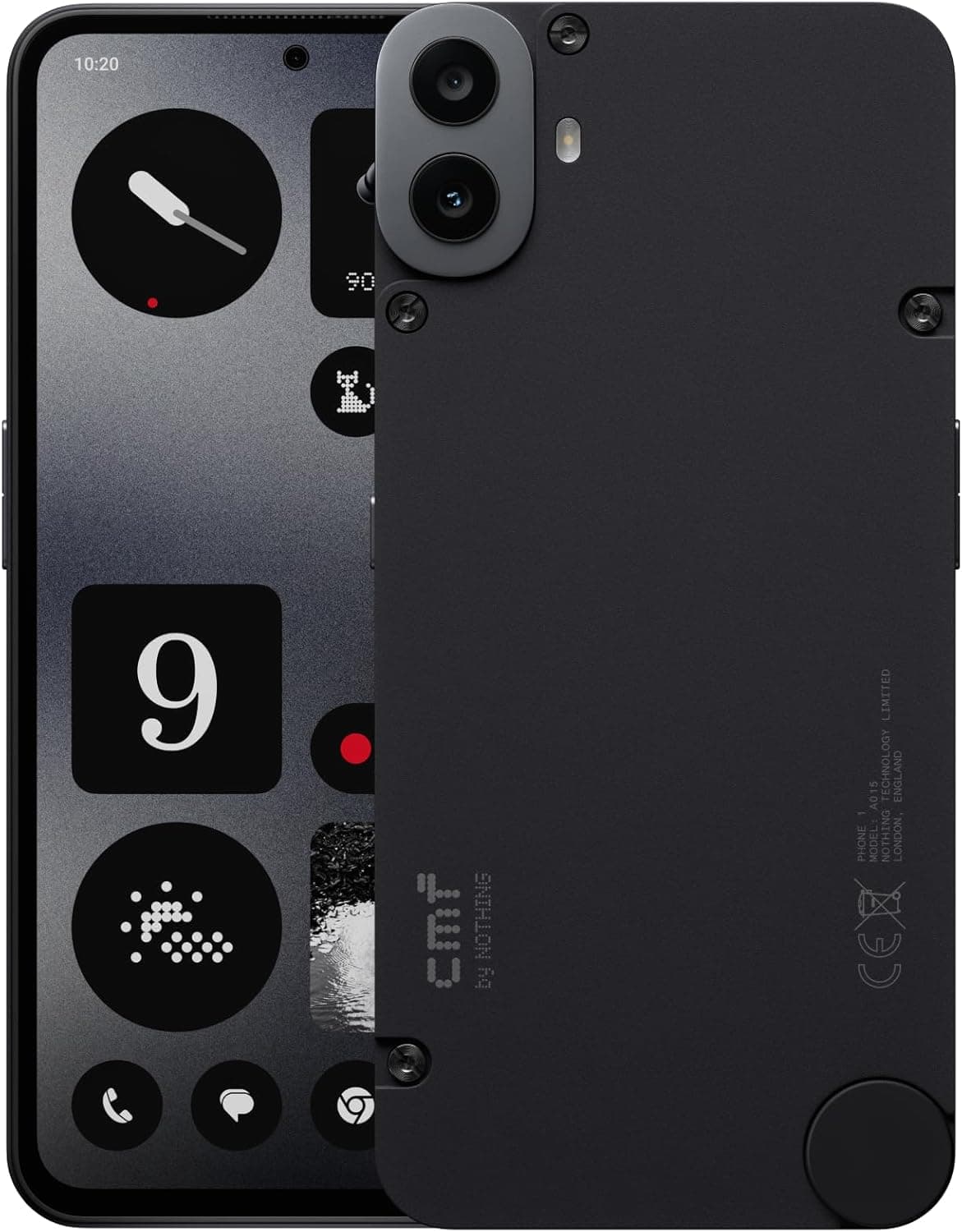 CMF Phone 1 8 + 128 GB, Smartphone com câmara traseira Sony de 50 MP com Ultra XDR, ecrã Super AMOLED de 6,67" e Nothing OS 2.6 - preto