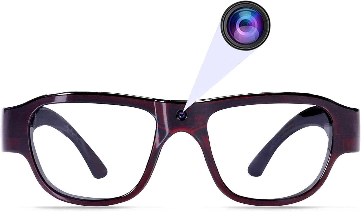 Óculos de sol com câmera OhO, câmera de ação esportiva ao ar livre Ultra HD de 32 GB com câmera integrada de 16 MP e lente de segurança de proteção UV400 polarizada