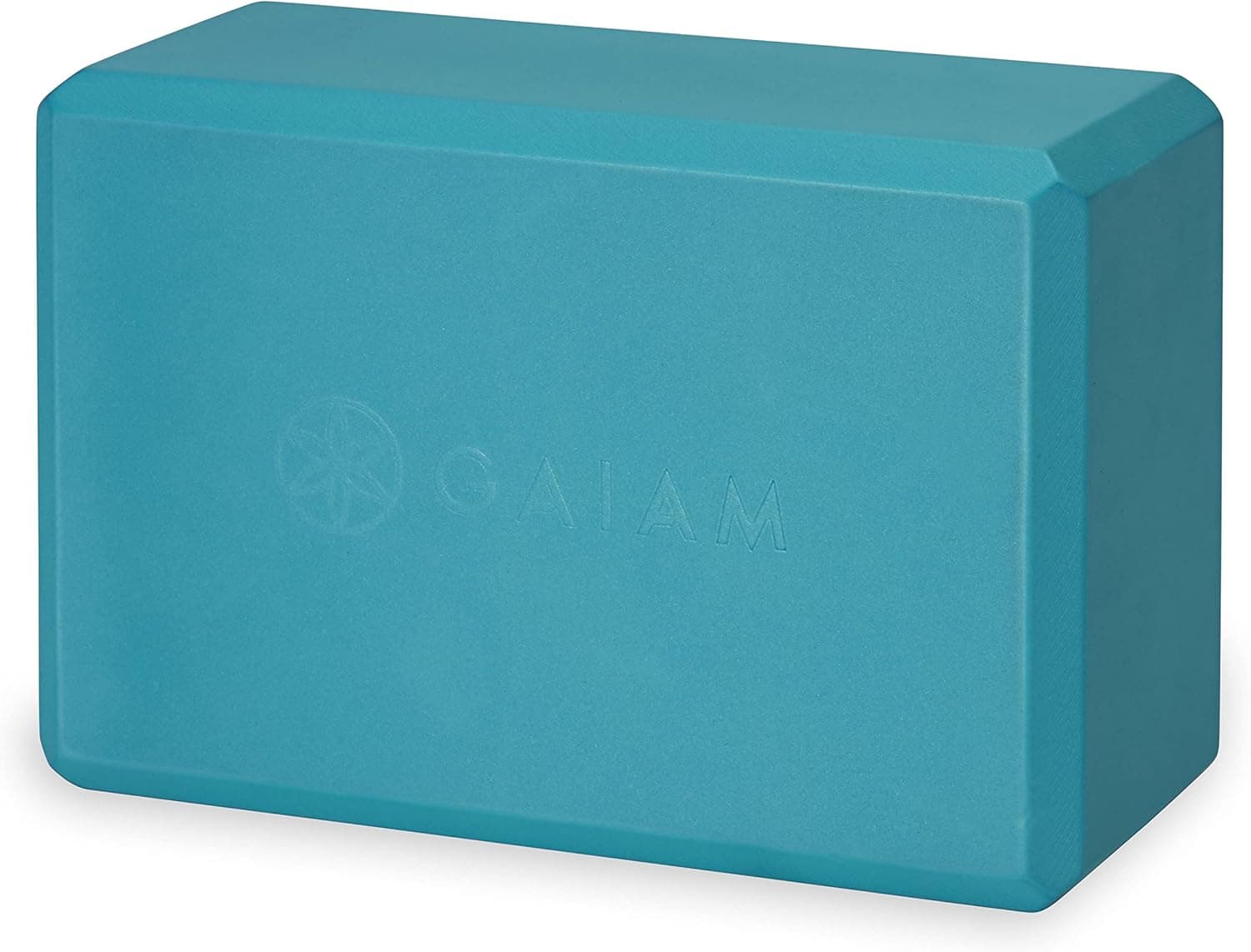 Gaiam Bloco de ioga, espuma vinílica acetinada de suporte sem látex suave superfície antiderrapante para ioga, pilates, meditação
