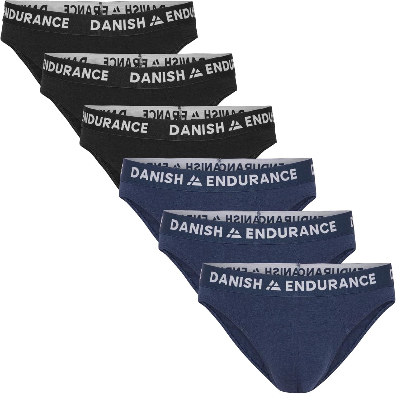 DANISH ENDURANCE Cuecas de bambu para homem, pack de 6