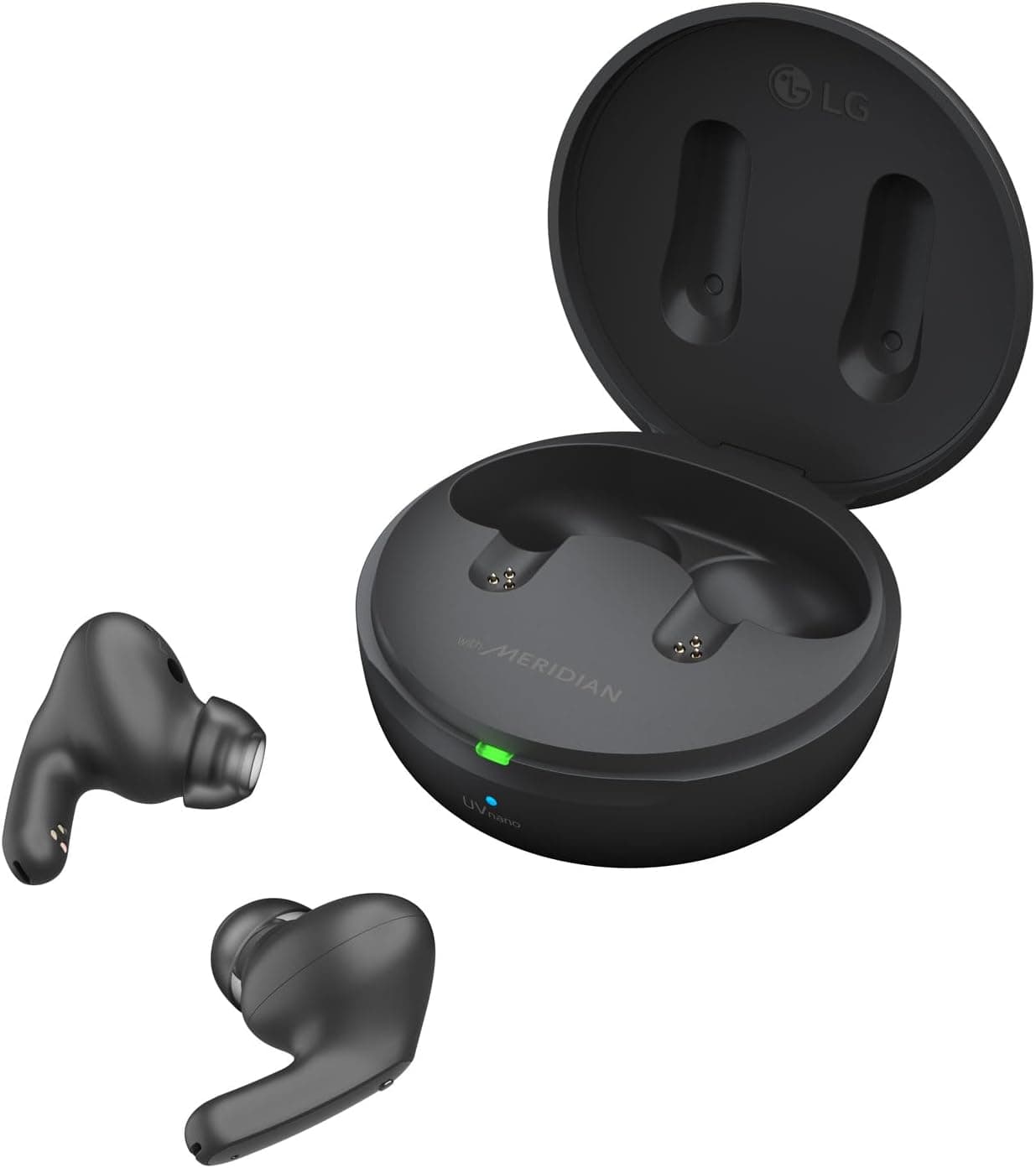 LG Auriculares Bluetooth intra-auditivos Tone Free DFP9 com som meridian e cancelamento ativo de ruído (ANC), compatíveis com Siri e Google Assistant, pretos