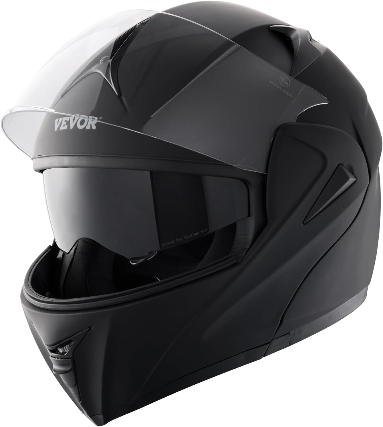 VEVOR Capacete de motocicleta, sem máscara, ABS e de alta densidade com ranhura para Bluetooth e lentes intercambiáveis, capacete confortável de motociclo, adequado para jovens e adultos, tamanho L,