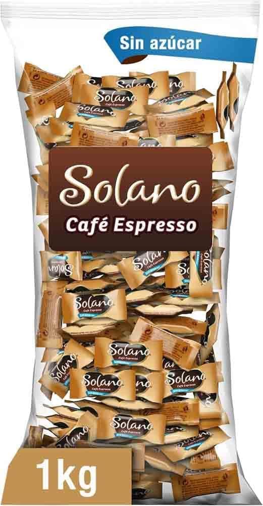 Solano caramelo cremoso sabor café e sem açúcar, carros Halloween, golosinas Halloween (1 kg)