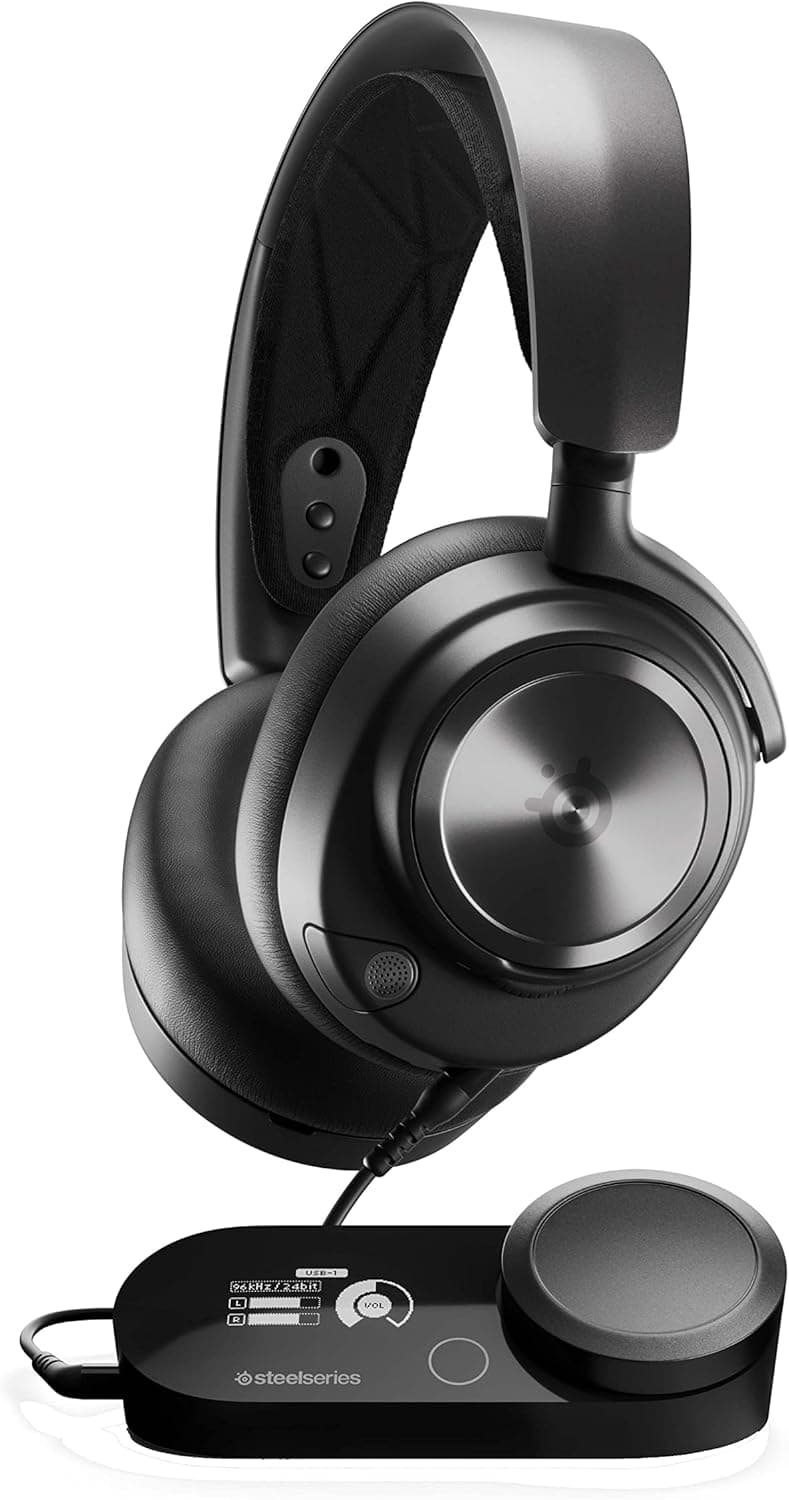 SteelSeries Arctis Nova Pro - Auriculares Xbox com cabo - áudio alta res - áudio espaço 360° - GameDAC Gen 2 - Micro ClearCast Gen 2 - Xbox, PC, PS5, PS4, Switch 2