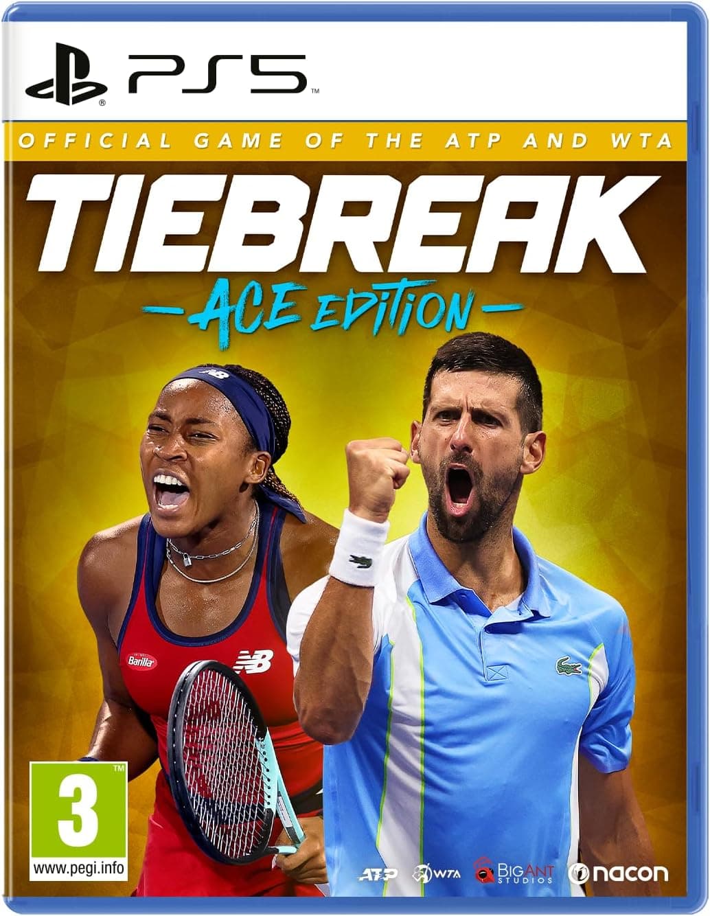 Nacon - Tiebreak: Jogo Oficial ATP e WTA - Jogo Eletrônico para PS5 - [Versão em Espanhol]