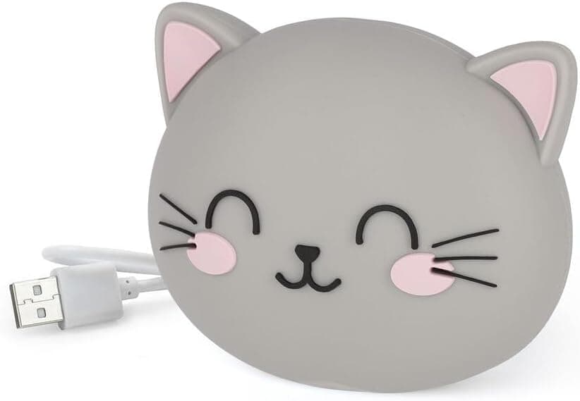 Legami My Super Power | Power bank portátil com cabo USB-C incluído e design Kitty