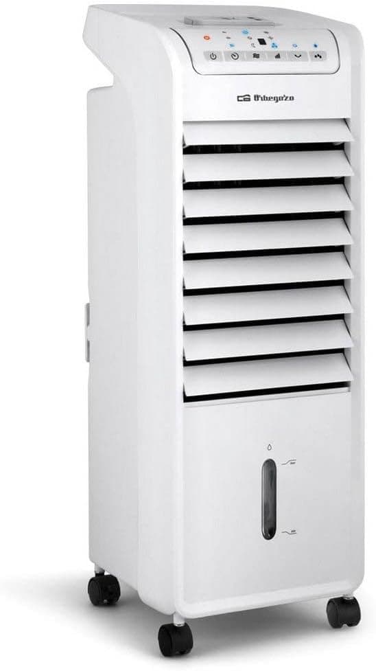 Orbegozo AIR 46, Climatizador 3 em 1, 3 velocidades, temporizador, desumidificador, depósito de 6 l, controlo remoto, silencioso, 55 W