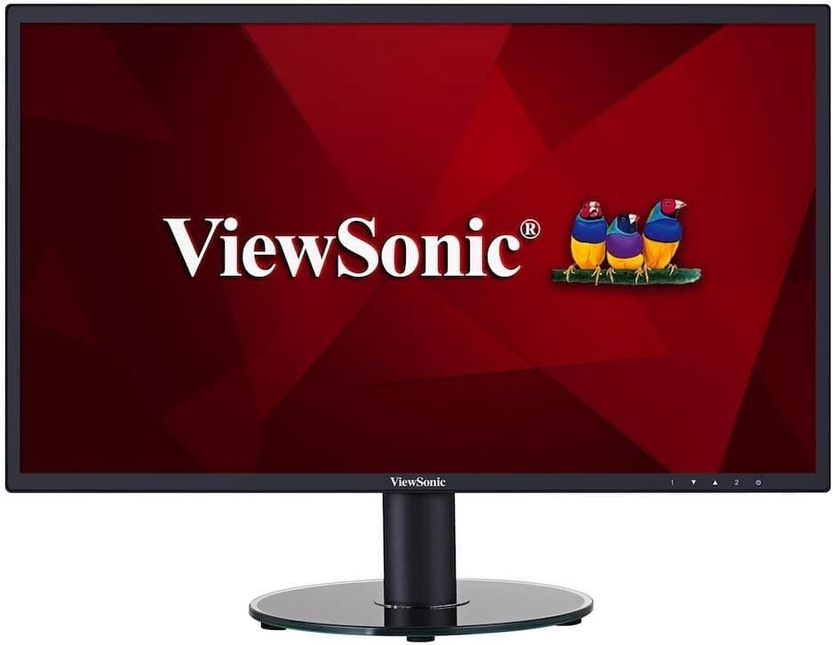 ViewSonic VA2419-SH Monitor IPS Full HD de 23,8" (visível) (1920 x 1080, 5 ms, 250 nits, 16:9, VGA/HDMI, Blue Light Filter, Flicker-Free), cor preta