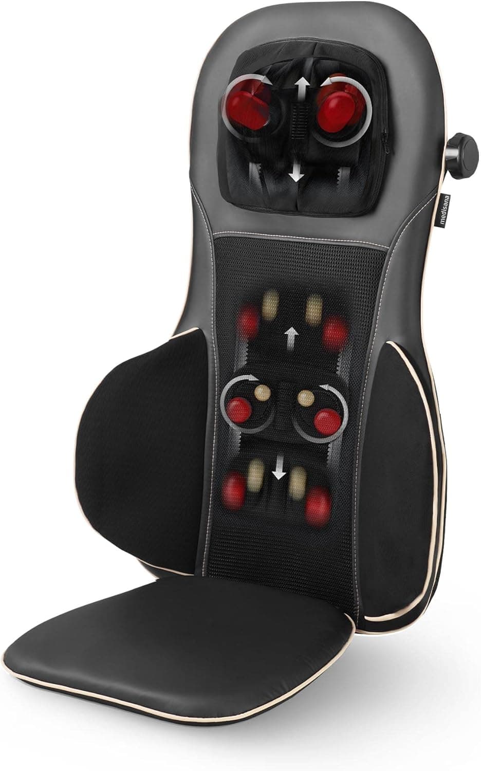 Medisana MC 825 | Almofada de massagens shiatsu para costas e pescoço com acupressão e função de calor