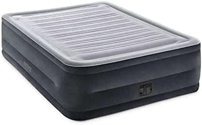 Intex 64418 Confort-Plush High-Rise Colchão insuflável duplo, com tecnologia Fiber-Tech, linha dura-Beam Deluxe, medidas 152 x 203 x 56 cm, peso máximo 272 kg