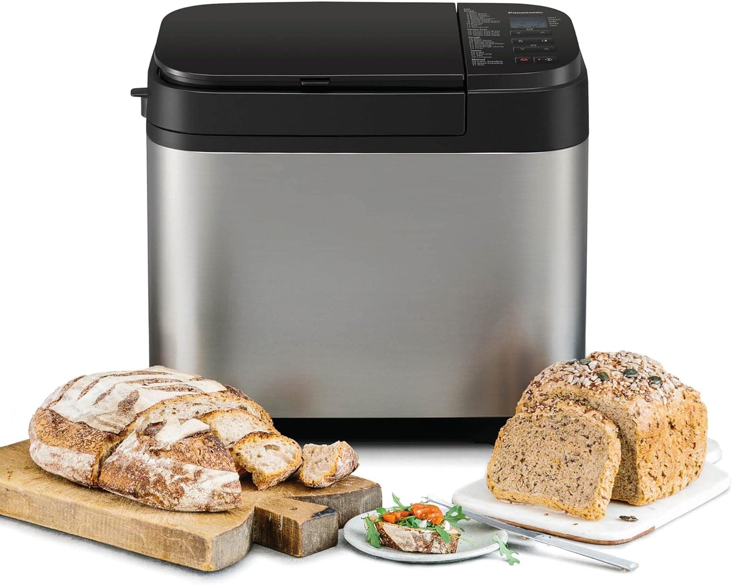 Panasonic SD-YR2550SXE Panificadora automática com dispensador, plástico e alumínio, aço