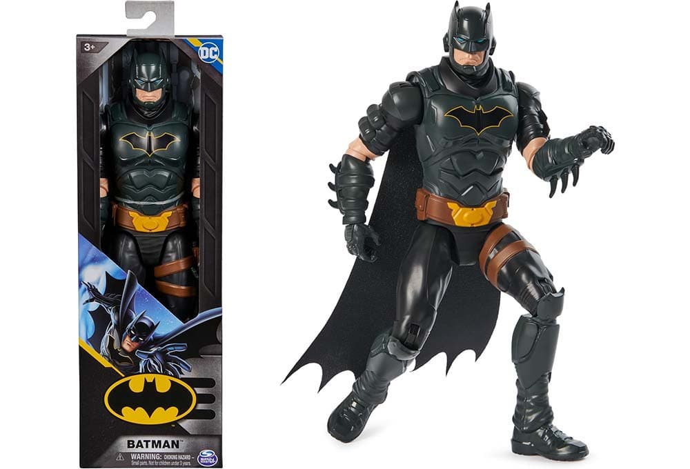 DC Batman Comics - Boneco Batman articulado colecionável de 30 cm - 6067621 - brinquedo crianças 3 anos