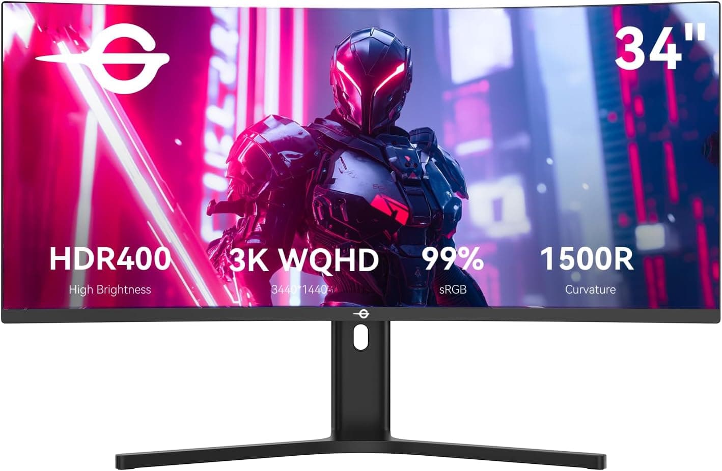 TITAN ARMY C34A1R | Monitor gaming curvo 34 polegadas WQHD 165Hz com HDR500 e FreeSync