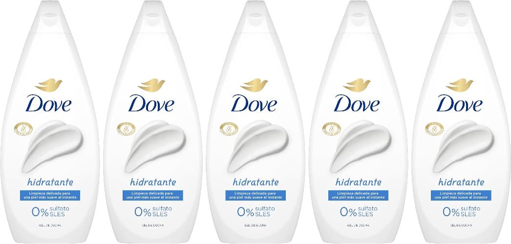 Dove Gel de duche hidratante limpeza delicada para uma pele macia, 720 ml