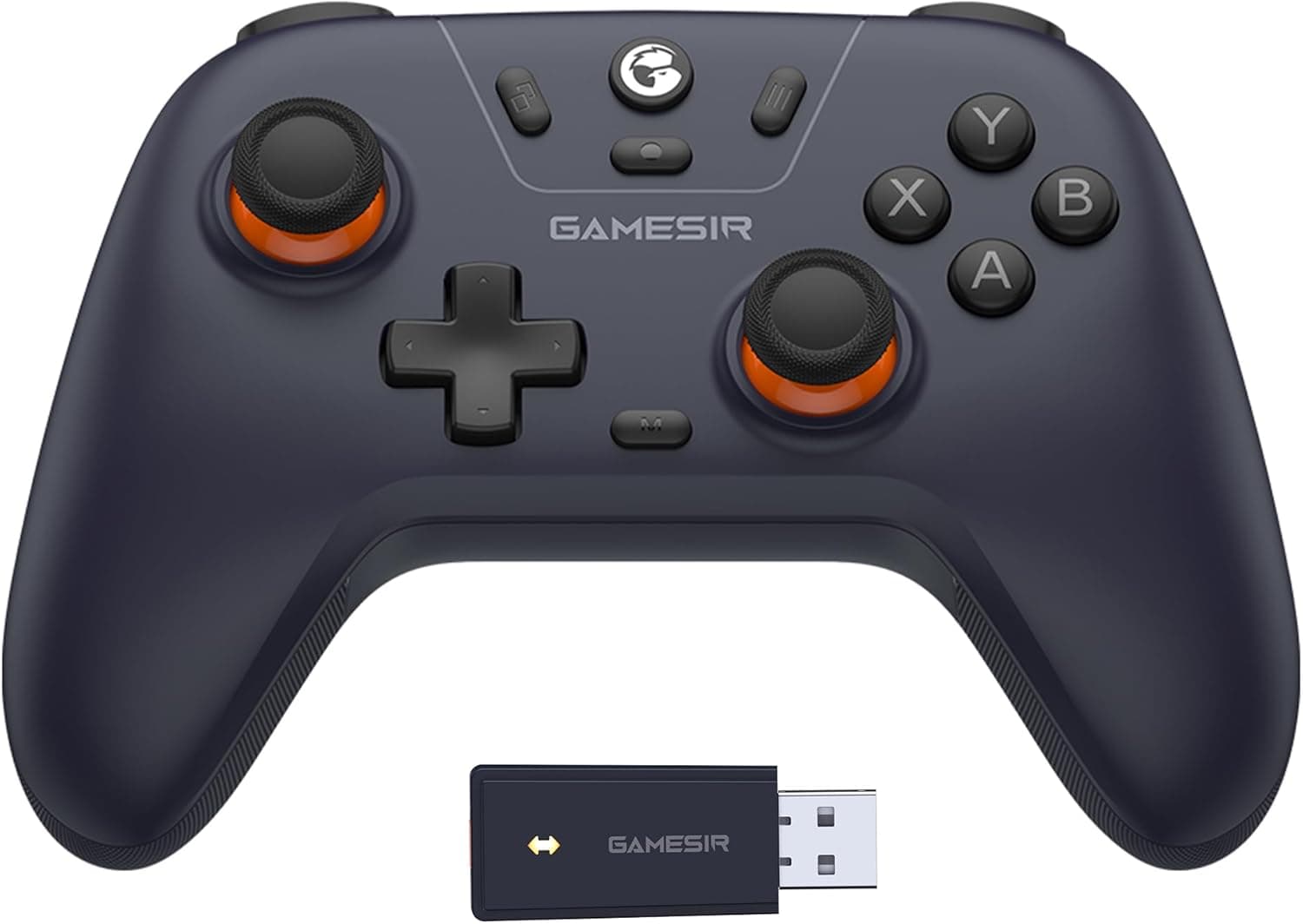 Controle sem fio GameSir Nova Lite, conectividade de três modos, joystick de gamepad para Windows/Switch/iOS/Android PC, com gatilho de efeito Hall, DualVibration, Turbo, Motion (roxo escuro)