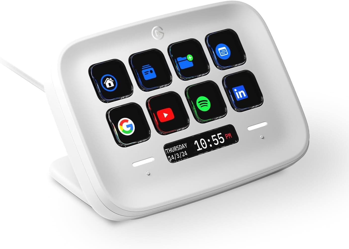 Elgato Stream Deck Neo – 8 teclas personalizáveis, 2 Touch Points, voa pelas suas tarefas e processos - Controla Word, Excel, PowerPoint, Teams, Zoom, Spotify, etc. Configuração simples - para Mac 