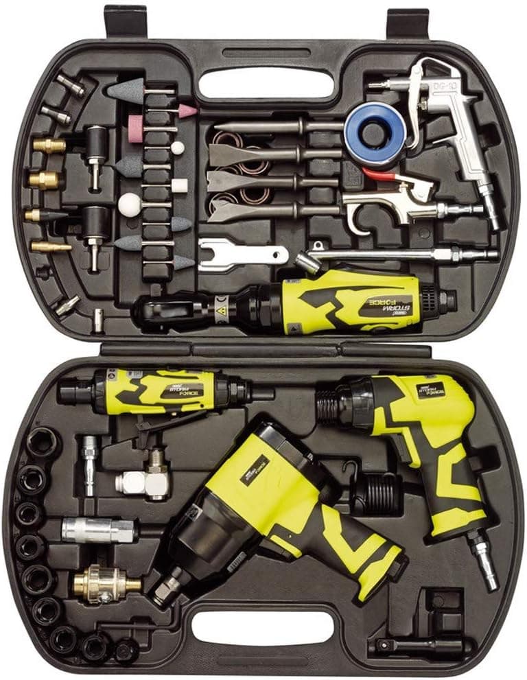 Draper 83431 Storm Force Air Tool Kit 68 peças, azul