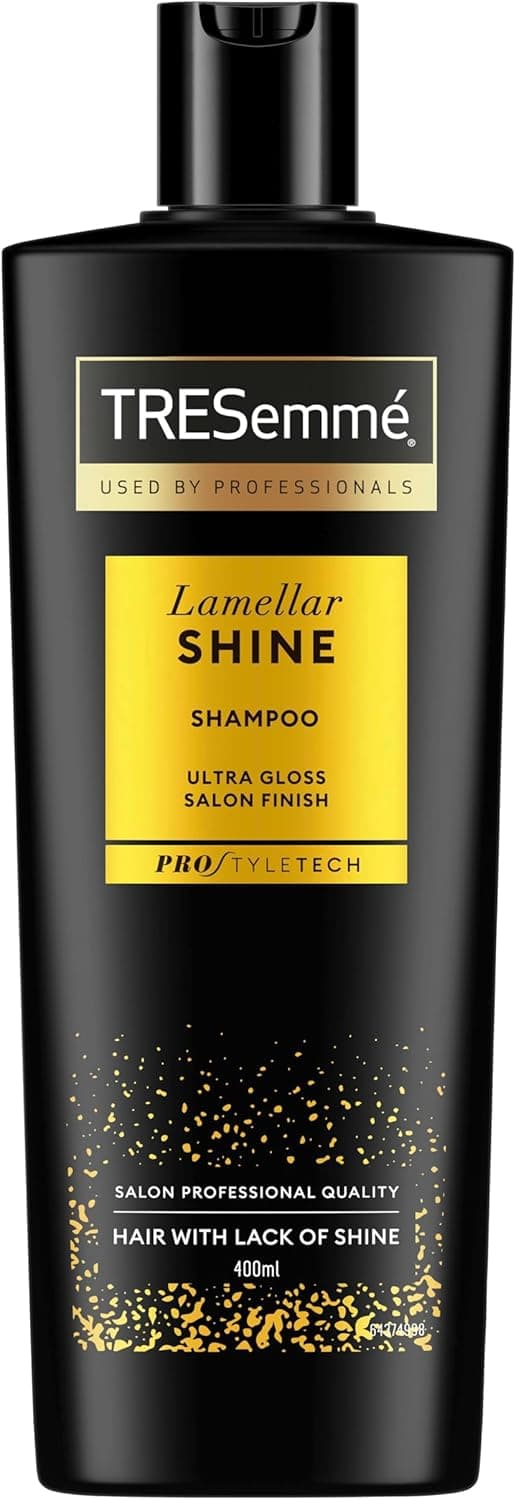 TRESemmé Shampoo Lamellar Shine para cabelo, sem vida ou apagado, 400 ml