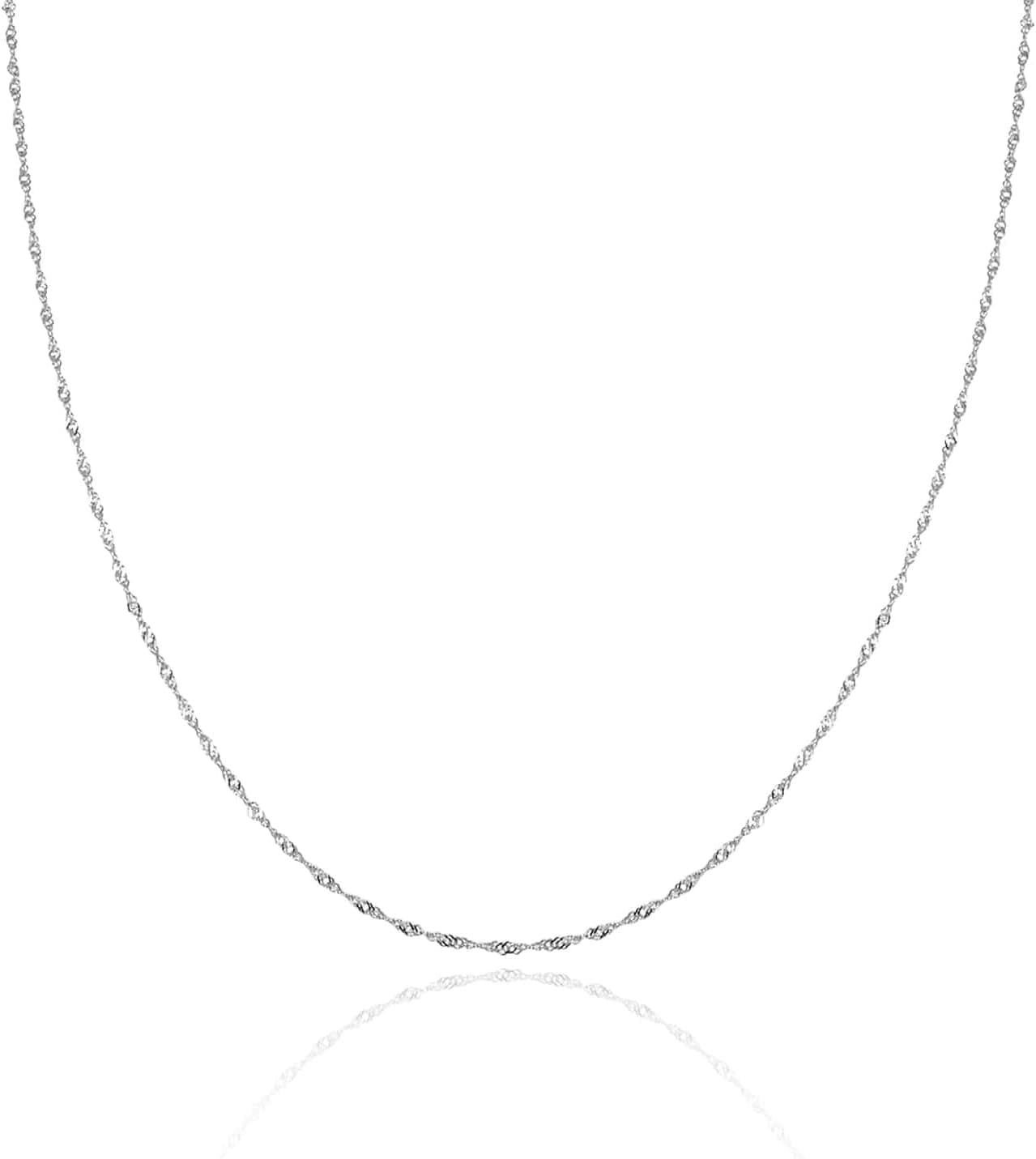 Good.Designs corrente de prata para senhoras 925 sem pendente I corrente fina de prata para mulheres I colar de prata real em diferentes comprimentos I corrente de prata de lei