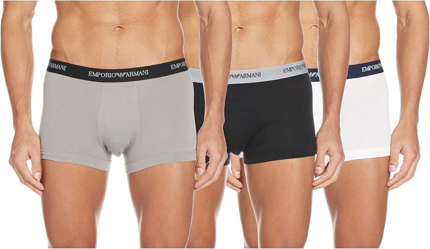Emporio Armani | Pack de 3 boxers para homem em cinzento