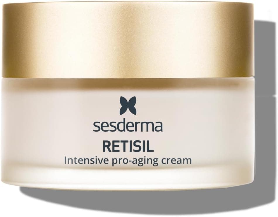 Sesderma Retisil Intensive Pro-Aging Cream 50 ml, tratamento reafirmante avançado, melhora o tom da pele e reduz as rugas