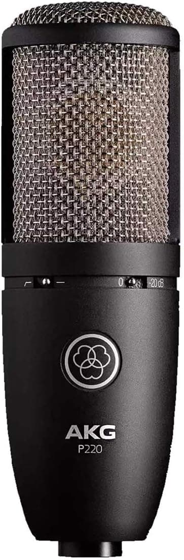 AKG P220 - Microfone de condensador (grande diafragma, estúdio)