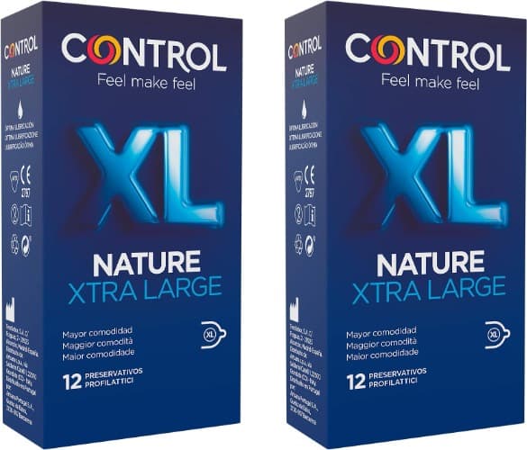 Control Nature Xtra Large Preservativos, 12 unidades x 2