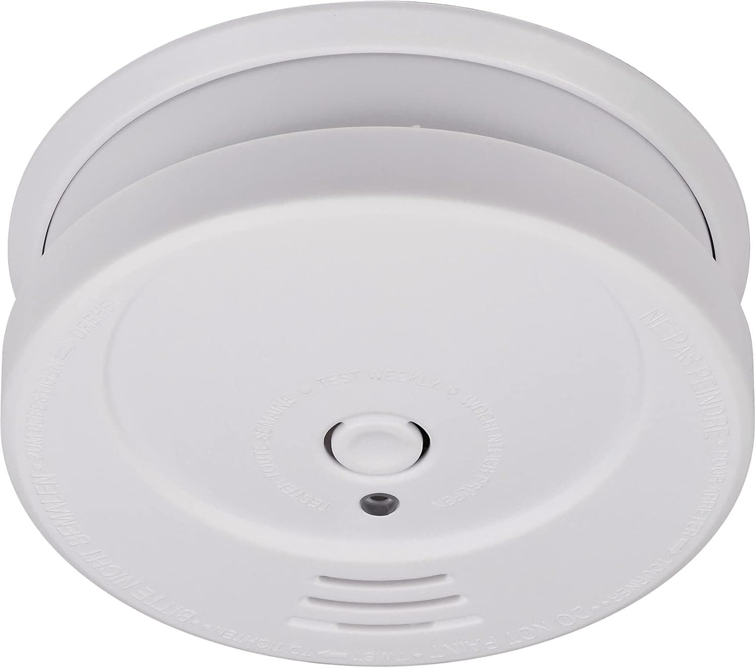 Brennenstuhl Detector de fumo RM C 9010 com pilha substituível (testado de acordo com EN 14604, sinal de alarme penetrante, bateria substituível) branco