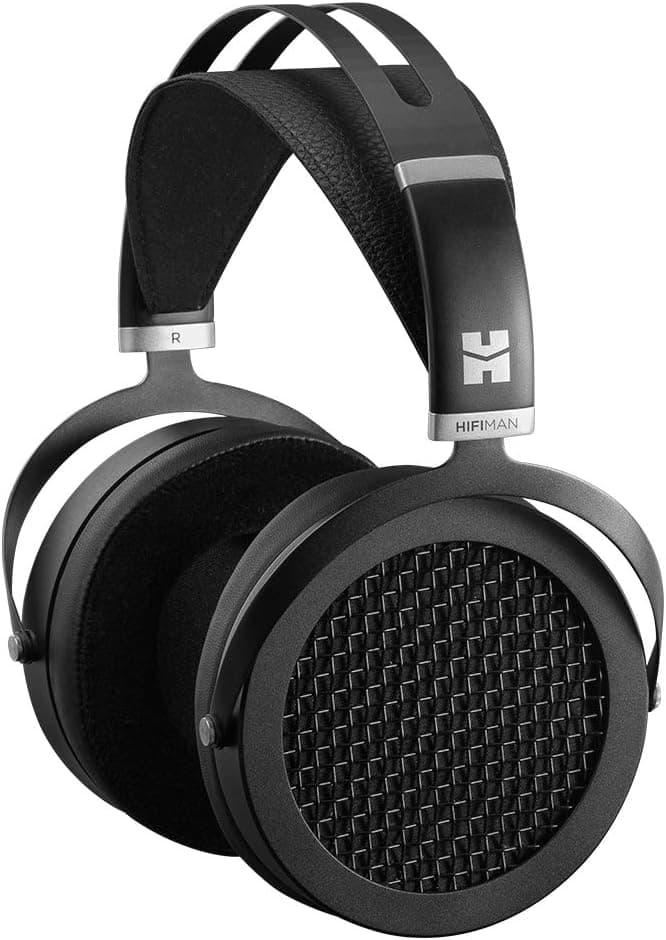 Hifiman Sundara Auriculares de diadema magnéticos planos com design de alta fidelidade fácil de alimentar adequado para iPhone/Android confortável arco de auriculares abertos cabo fácil de substituir