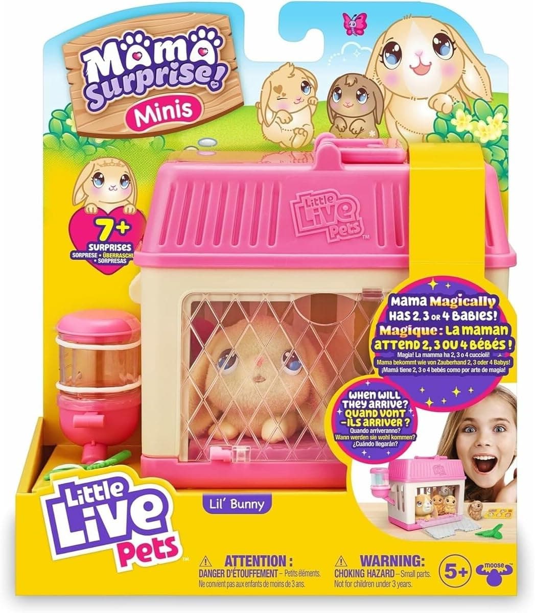 Mini Mama Little Live Pets coelho ou rato quantos bebés terá? - Modelos sortidos
