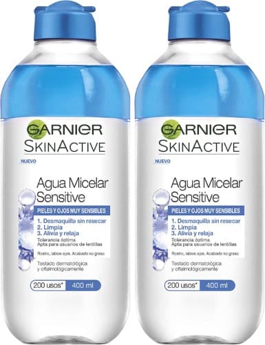 Garnier Skin Active Sensitive | Água micelar para pele e olhos muito sensíveis, 400 ml