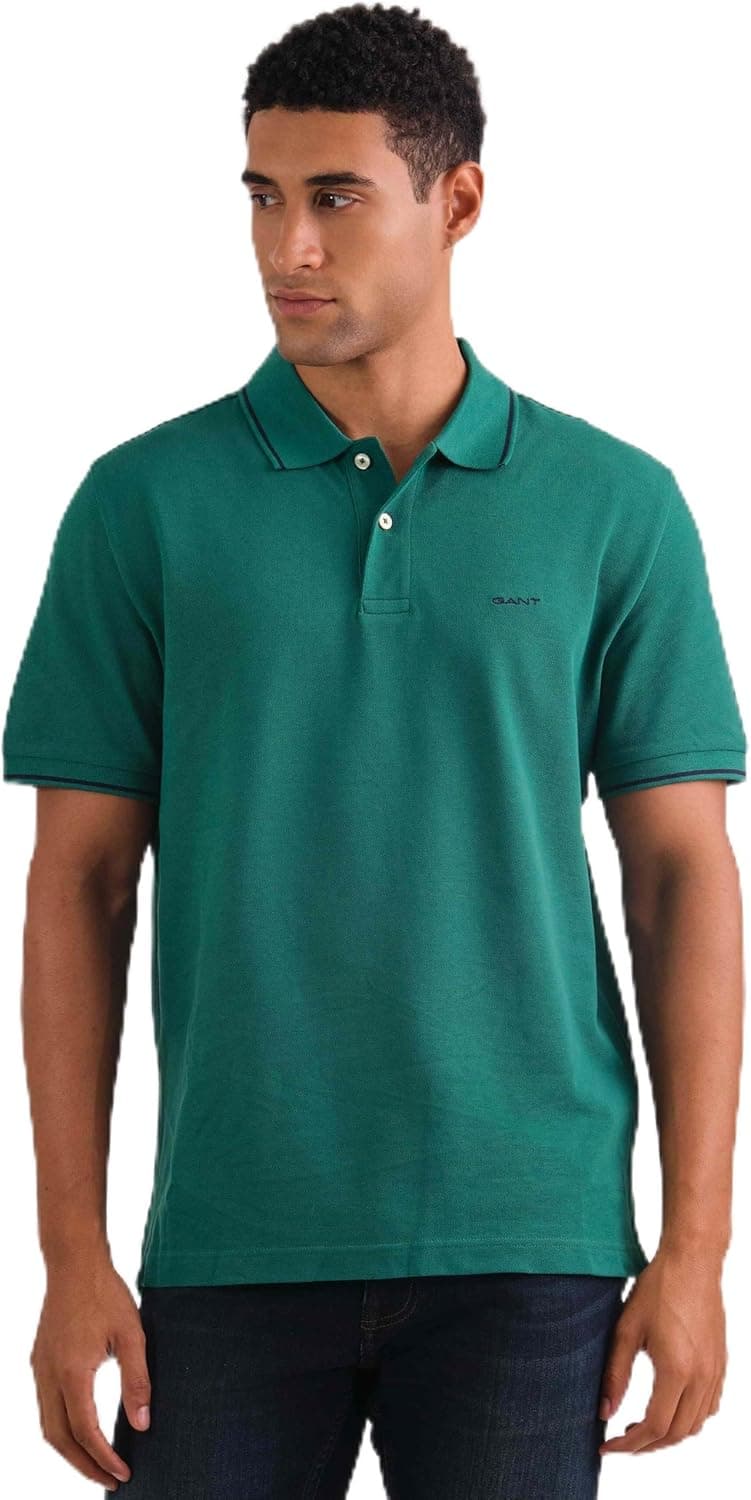 GANT Tipping SS Piqué Polo camisa homem