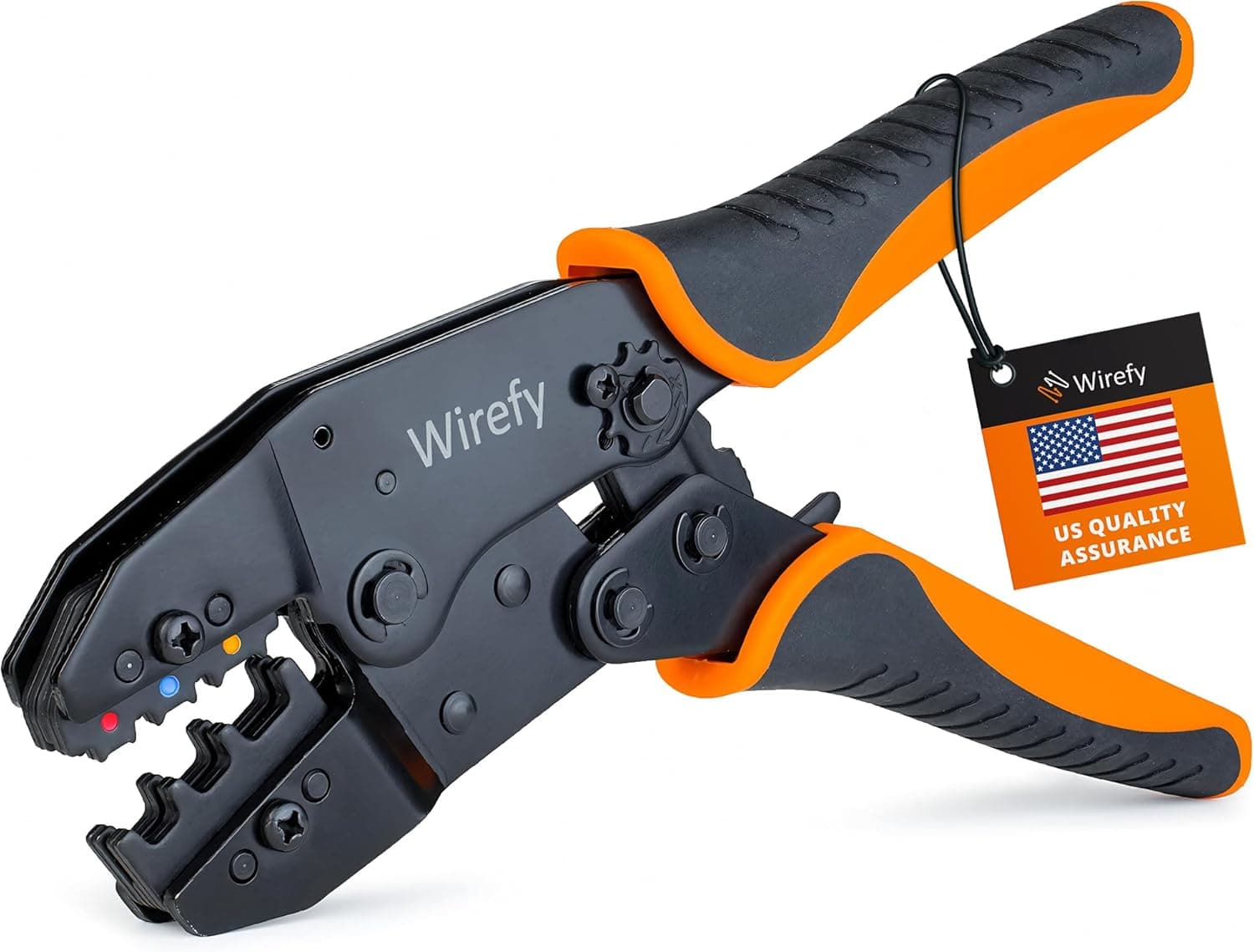 Wirefy Crimpadora terminais elétricos e ponteiras elétricas - alicates elétrico elétrico de pressão para terminais cabos elétricos 0,5 - 6 mm²