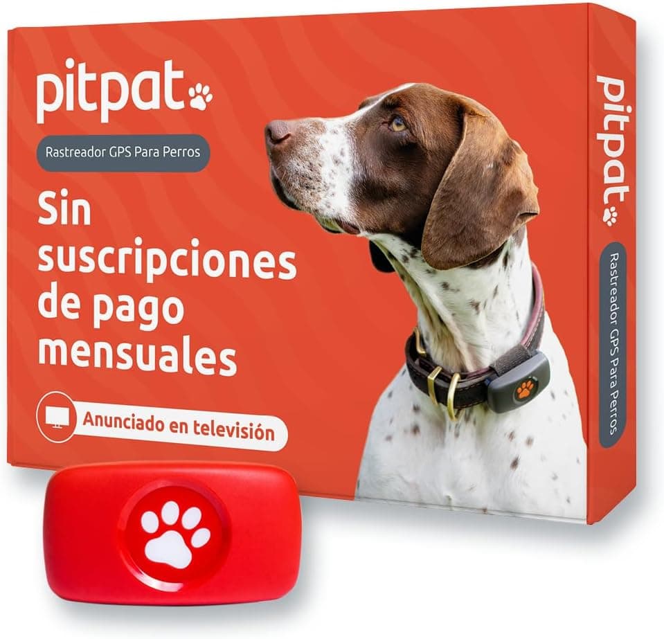 PitPat Dog GPS Locator | Localizador GPS para cães sem subscrição à prova de água com monitorização de atividade