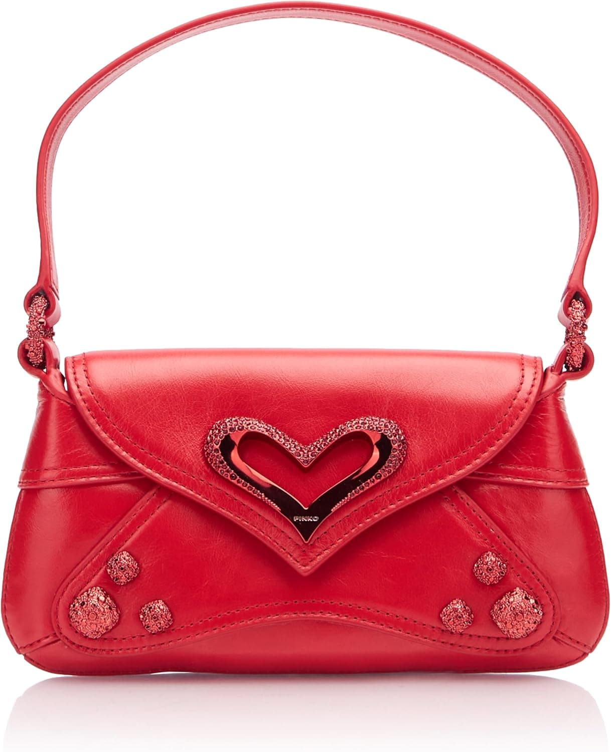 Pinko 520 Shoulder Baby Naplack vintage + Rhinestone, bolsa para mulher