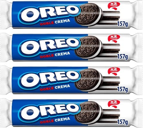 Oreo Double Cream | Bolachas de chocolate com recheio duplo de baunilha, pack de 6
