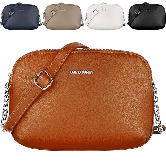 David Jones - Mala de tiracolo multibolsos para mulher 