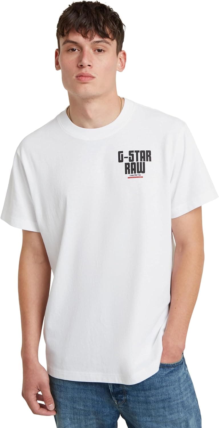 G-STAR T-shirt Engine Back Graphic Loose para homem