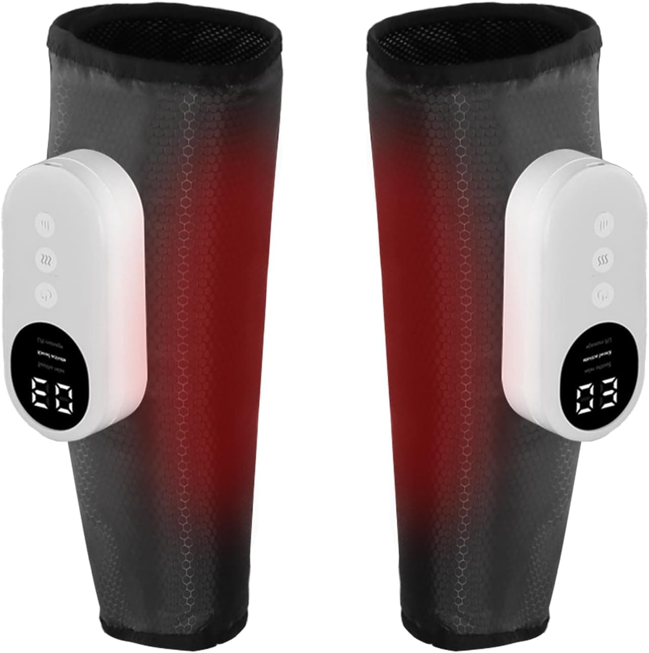 LAOBEN Massajador de pernas com massajador de panturrilhas com aquecimento, design recarregável USB-C, 3 modos de massagem para massagear os músculos dos pés, presente para mãe, pai e amigos