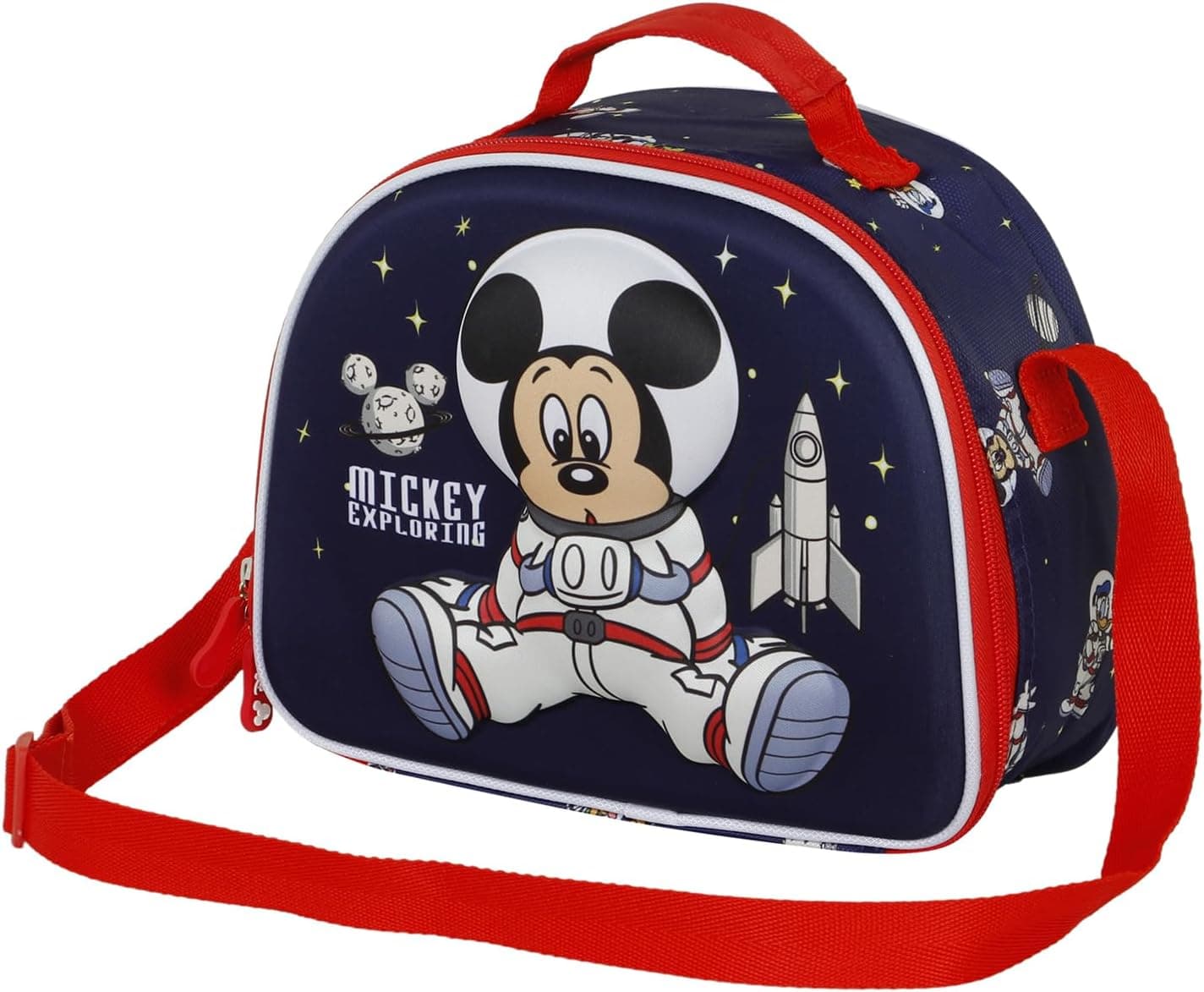 Disney Mickey Mouse Astronaut | Bolsa térmica 3D para crianças, 25.5 x 20 cm