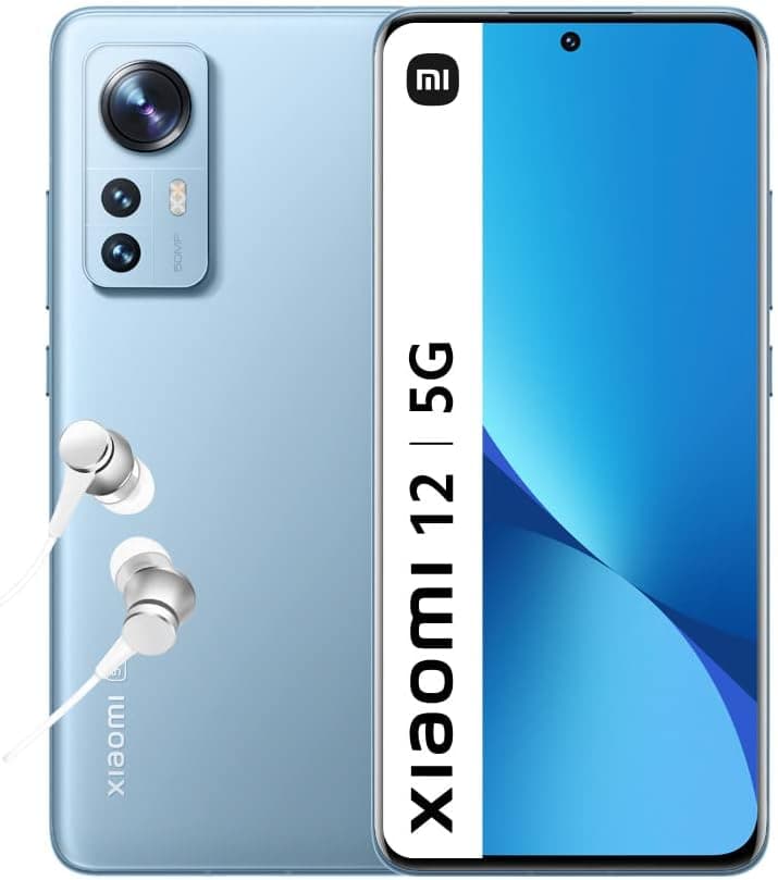 Xiaomi 12 - Smartphone de 8+256 GB, ecrã de 6,28" 120Hz AMOLED, Snapdragon 8 Gen 1, câmara tripla de 50 MP+13 MP+5 MP, 4500 mAh, Blue (versão de garantia de 3 anos)