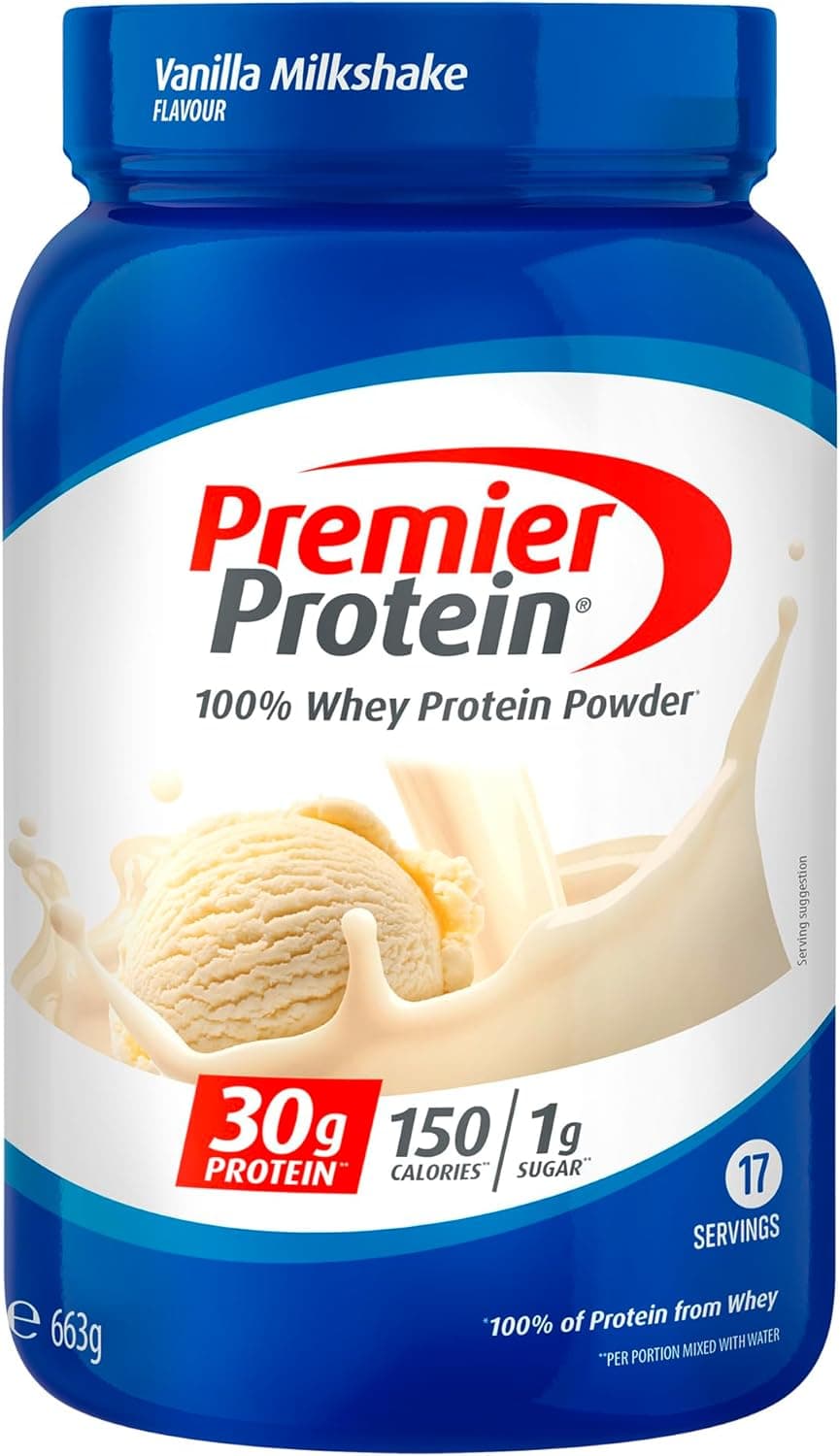 Premier Protein - Whey 100 % Protein Powder - Vanilla Milkshake - 663 g