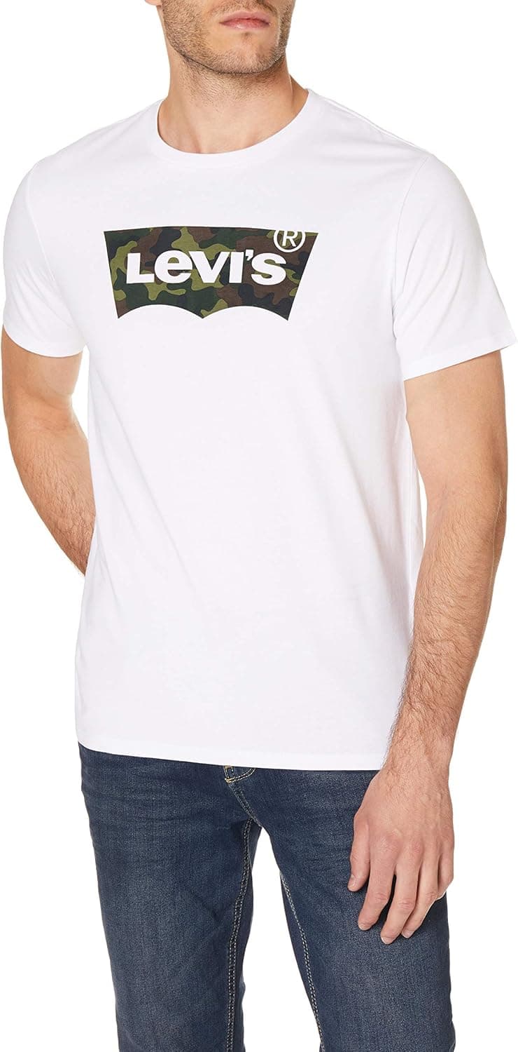 Levi's Graphic Set-In Neck T-shirt para homem, logótipo Batwing