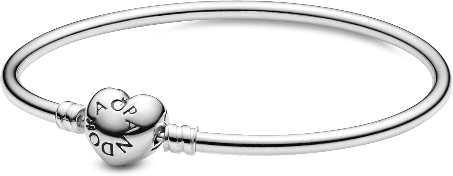 Pandora Pulseira com contas para mulher, prateado