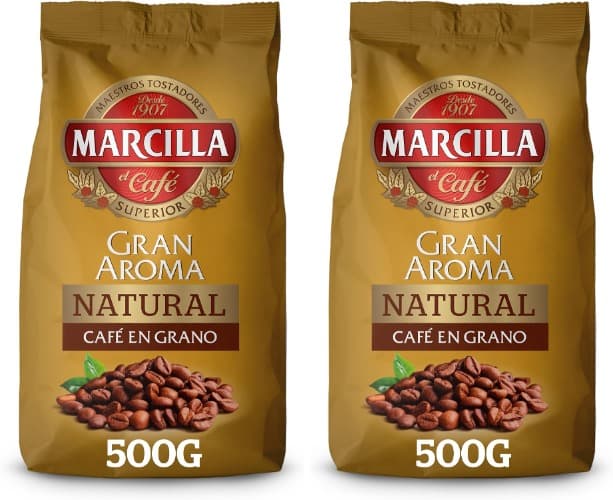 Marcilla Natural | Café em grão natural torrado 500 g x 2